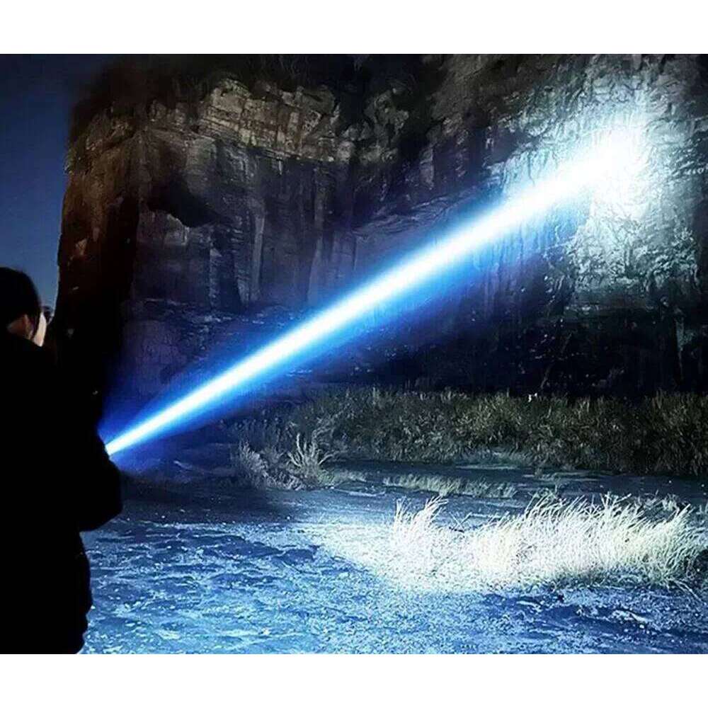 Long Range Zoom Lantern High Power LED Flashlight Strong Light Tactical Torch Rechargeable Outdoor Camping Lamp 100000LM 2025 Z260301