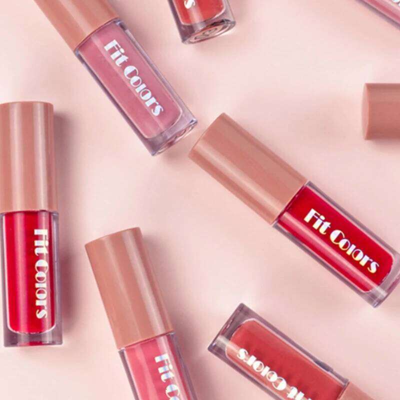 Fit Colors Velvet Set 4-Piece Non-Transfer, Diamond Finish, Long-Lasting Lip Gloss Collection H260302