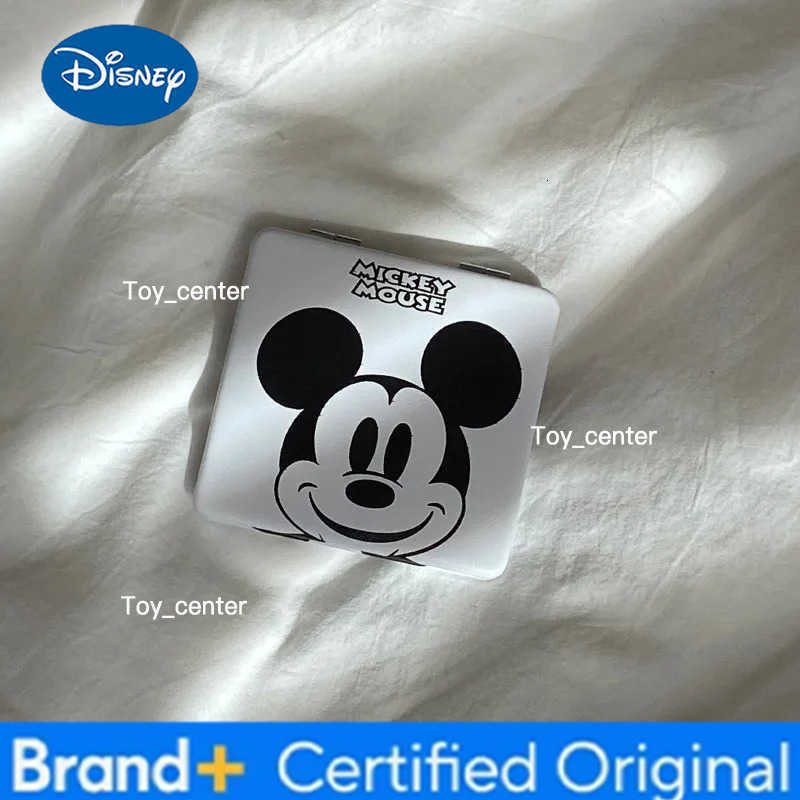 Disney Mickey Minnie Stitch Mini Compact Makeup Mirror Magnifying Pocket Portable Travel Cartoon Foldable Cosmetic Vanity Mirror H260302
