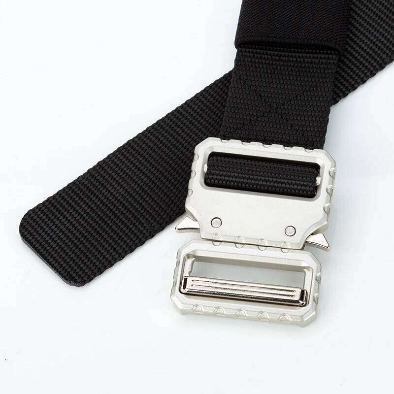 Tactical man Nylon Pants Silver Buckle Gift jeans for woman designer tactical belt fashion belts S260228
