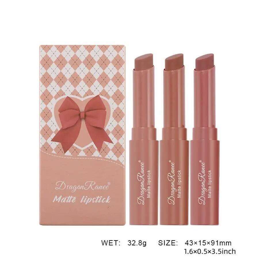 Three-Piece Glaze Set, Velvet Long-Lasting, Brightening and Complexion-Enhancing Lipstick, Versatile Matte, Non-Fading, Non-Stick Cup Lip Gloss H26030