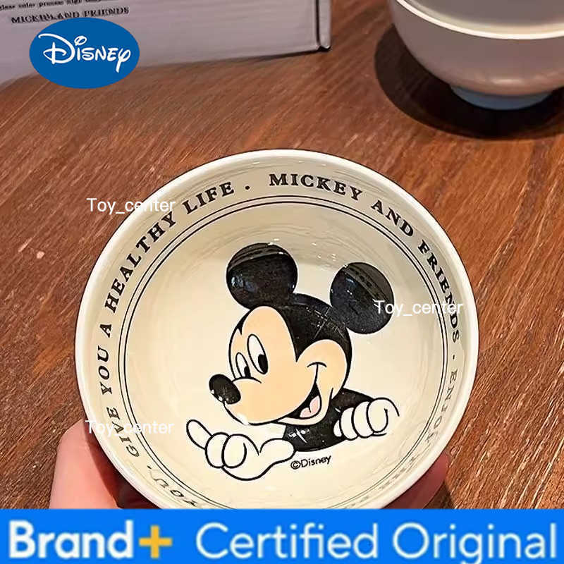 Disney New BeastKingdom Minnie Daisy Personality Periphery Ceramic Bowl Couple Home Tableware Soup Bowl Set Exquisite Gifts H260302