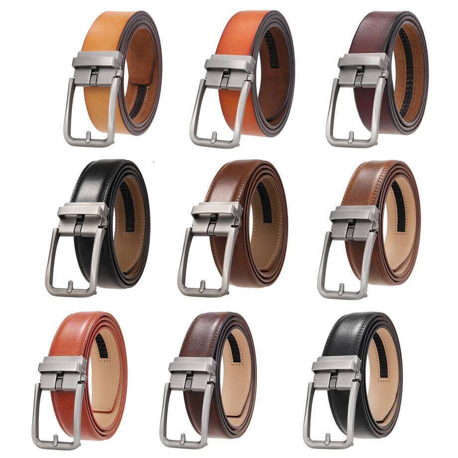 Plyesxale Real Leather For Men Mens Belts Luxury Ratchet Dress Belt With Automatic Buckle Retro Waist Strap Male B1094 S260228