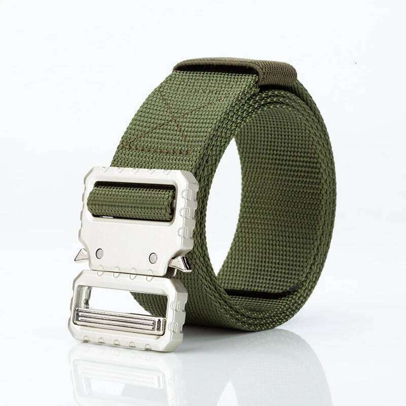Tactical man Nylon Pants Silver Buckle Gift jeans for woman designer tactical belt fashion belts S260228
