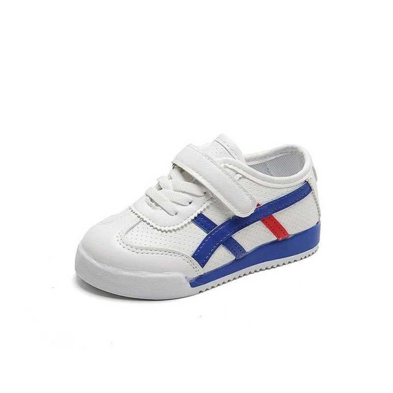Spring & Autumn Kids' Color Block Casual Sneakers | Non-slip Soft Sole White Shoes for Boys & GirlsT260302