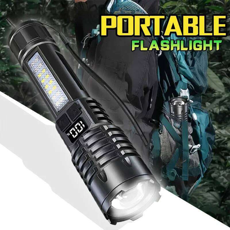 High Power Rechargeable Very Strong Led Flashlight With Built-in Battery Torch For Fishing Hunting Camping Lanter Z260301