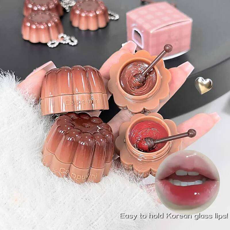 CAPPUVINI Jelly Tint Gloss - Hydrating Water Shine Plumping Lip Stain, Velvet Matte Liquid Lipstick, Long Lasting, Non-Stick H260302