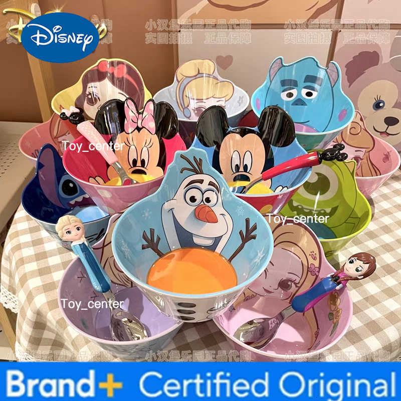 Disney In Stock Mickey Minnie Elsa Donald Duck Winnie The Pooh Cute Shaped Dinner Bowl Children Cute Fruit Snack Salad Snack Bowl Gifts H260302