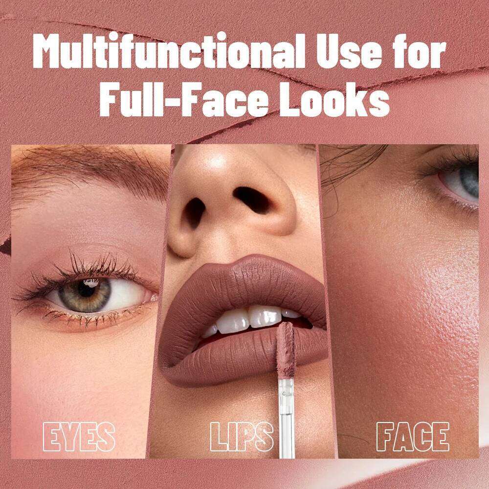 Matte Nude Lipstick 1pc, Long-Lasting Waterproof Formula, Smooth Non-Fading Lip Color, Ideal Gift for Women H260302