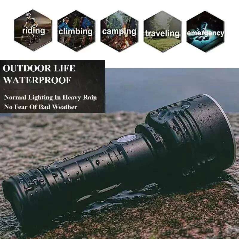 XHP70 LED Flashlight Tactical Torch USB Rechargeable Linterna Waterproof Lamp Ultra Bright Lantern Camping Z260301