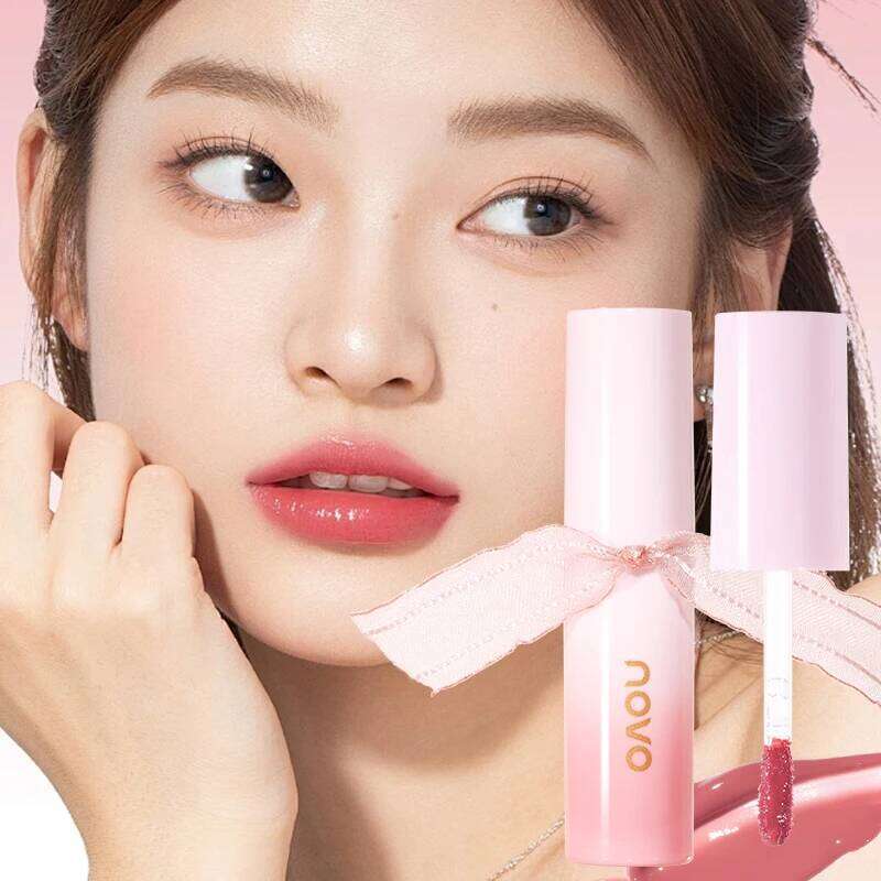 Hydrating 3D Glossy Gloss&Lipstick,Water Mirror Lip Glaze, Long Lasting,Non-Sticky,High Gloss Effect, For Eyes,Cheeks H260302