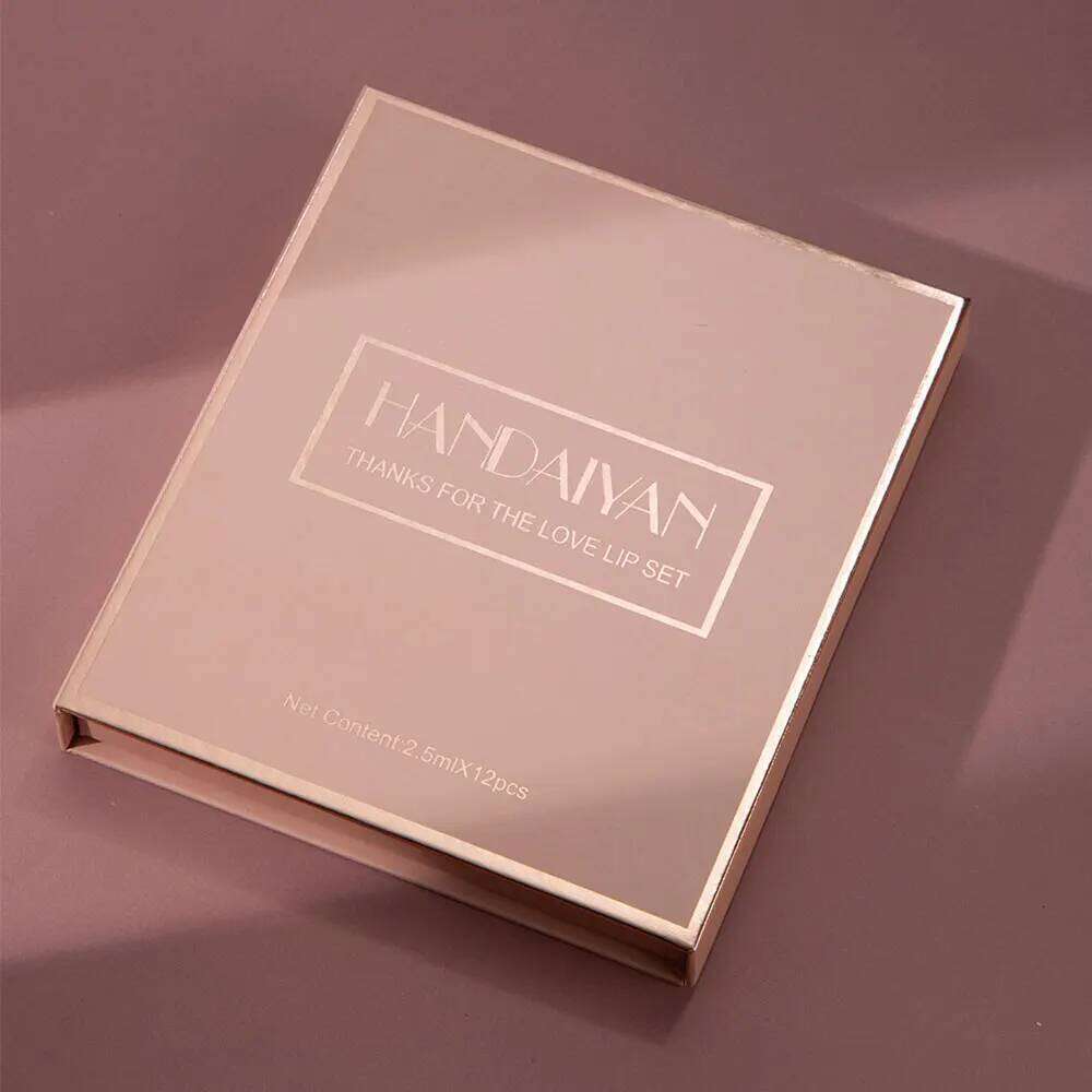 12 Color Matte Liquid Lipstick Kit Non Stick Cup Waterproof Lip Gloss Long Lasting Korean Cosmetics Makeup For Women H260302