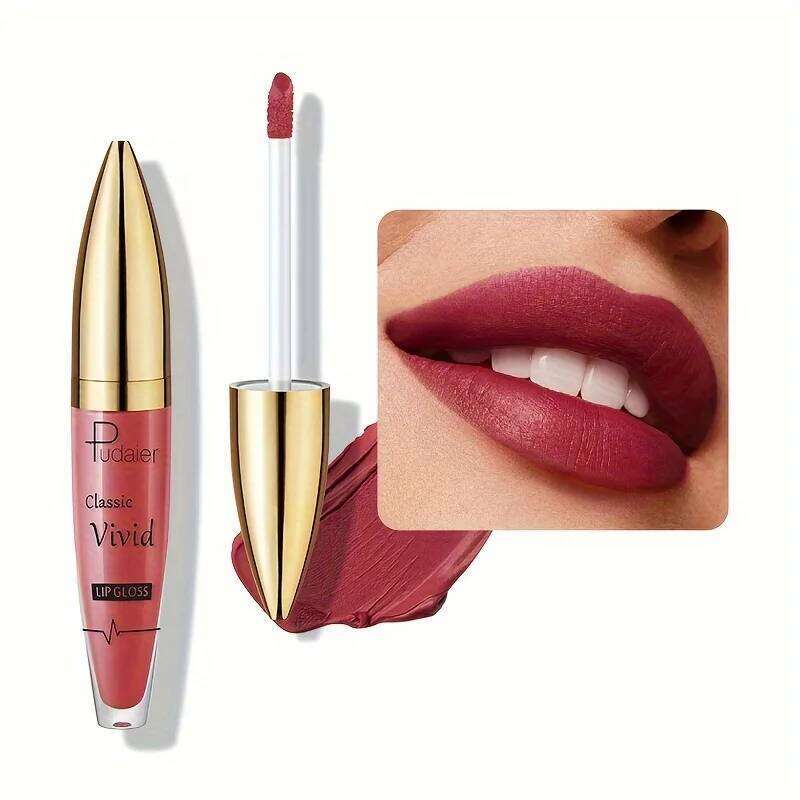 Waterproof Velvet Matte Lipstick, Long Lasting Non-Stick Red Color, Smooth Hydrating Lip Makeup Gift for Her H260302
