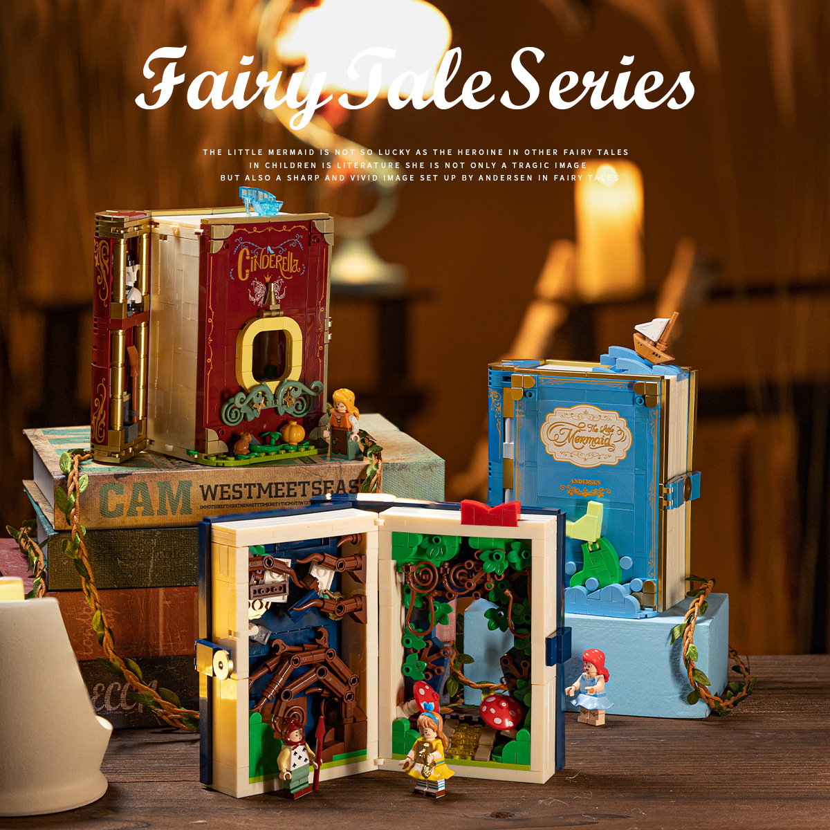 Fairy Tale Town 3D Book Collection 506171-76/506181-85 - Educational Puzzle Building Blocks Set Decoration Items Z250528