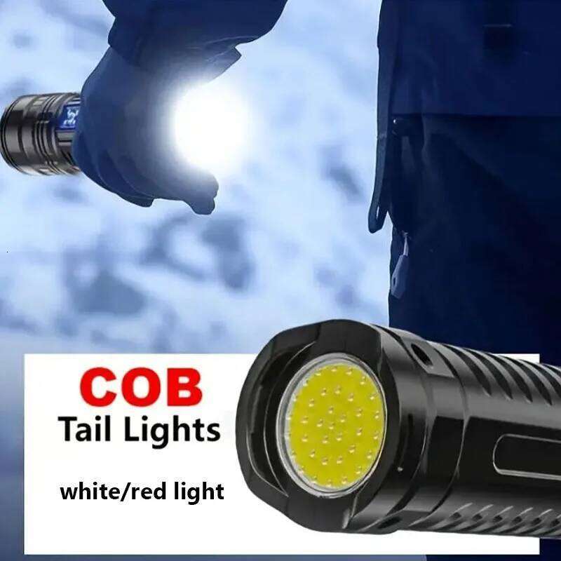 Most Powerful Rechargeable LED Flashlight Built-in 18650 Battery Long Range Tactical Torch Light For Fishing Hunting Z260301