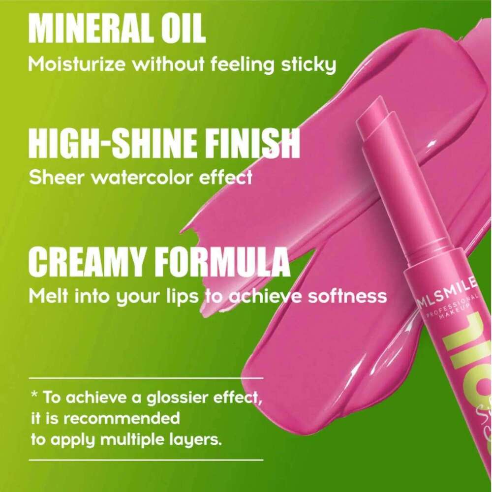 MLSMILE 3pcs Long Lasting Set Moisturizing Cream Tint Pearl Mirror Lip Gloss Easy Color Pressed Solid Lipstick H260302