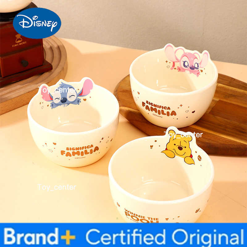 Disney Cartoon Character Shaped Ceramic Bowl 48 Inch Random Style Everyday Tableware for Kids And Adults Home Dining H260302