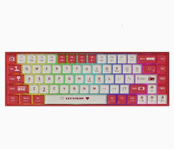 Mechanical keyboard gaming wired hot-swappable small keyboard with 68 keys H260302