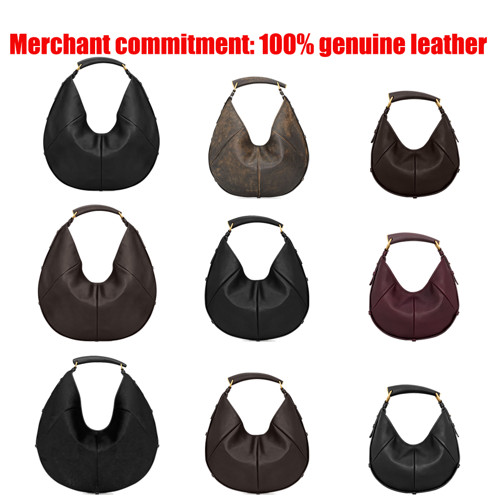 10A quality Top quality Womens Shoulder Bag mens tote bag hand bag new model MOMBASA fashion cosmetic Evening Bags 3 sizes leather half moon Designer bags