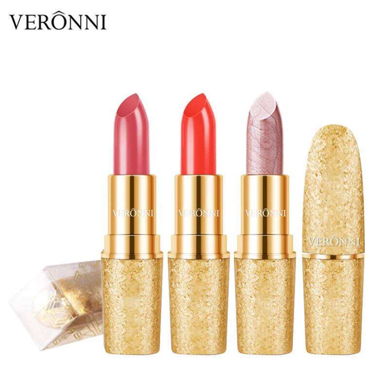 17 Colors Lipstick Waterproof Long Lasting Matte Shimmer Mental Cosmetic Glitter Gloss Beauty Korean Lip Make Up H260302