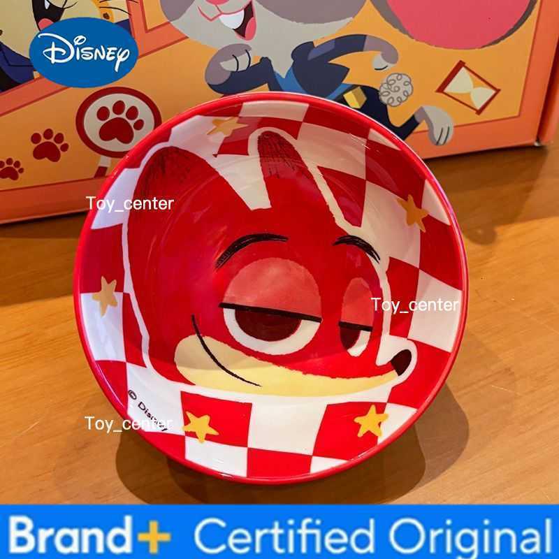 Disney Zootopia Judy Nick Ceramic Rice Bowl Tableware Creativity New Style Kawaii Couple Birthday Gift Cute Niche New Year Good Looks H260302