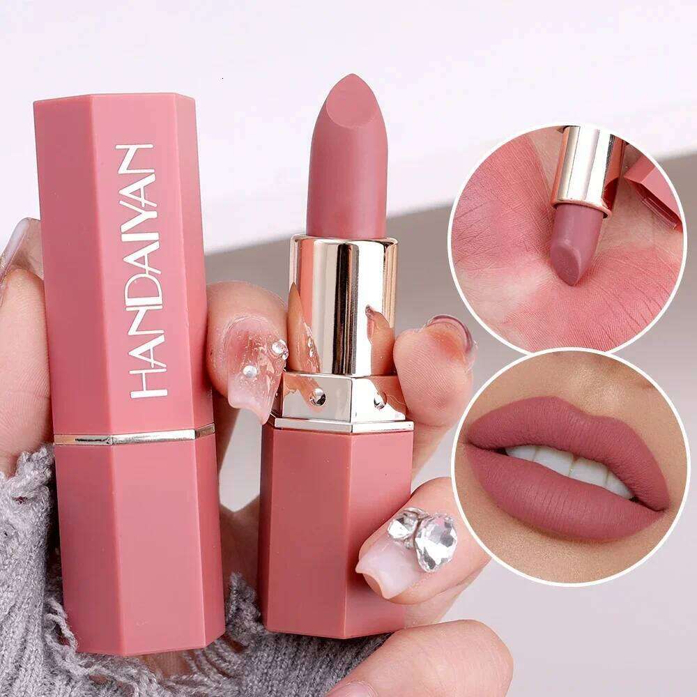 Nude Velvet Matte Lasting Waterproof Color Rendering Non-stick Cup Lipstick Lips Liner Pencil Korean Makeup Cosmetics H260302
