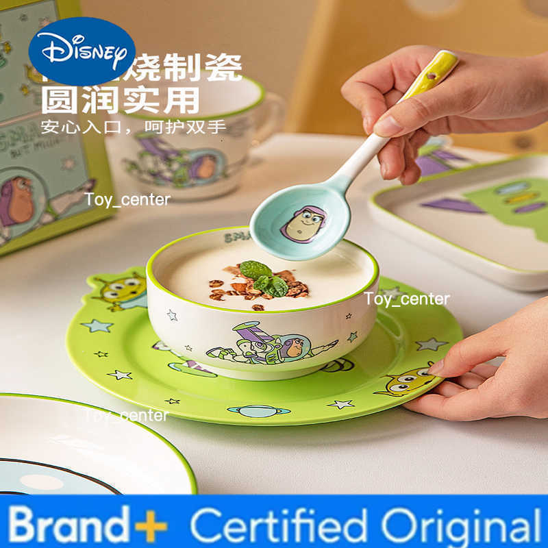 Disney Hot Story Buzz Lightyear Cartoon Tableware Dishes Household ChildrenS Plates Yogurt Bowls Breakfast Plate Birthday Gifts H260302