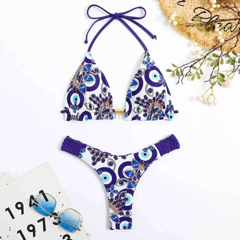 Women's Swimsuit 2025 New Swimwear Female Sexy Bikini Set Swimming Print Brazilian Biquini Bathing Suit Swim Wear Beach Z260301