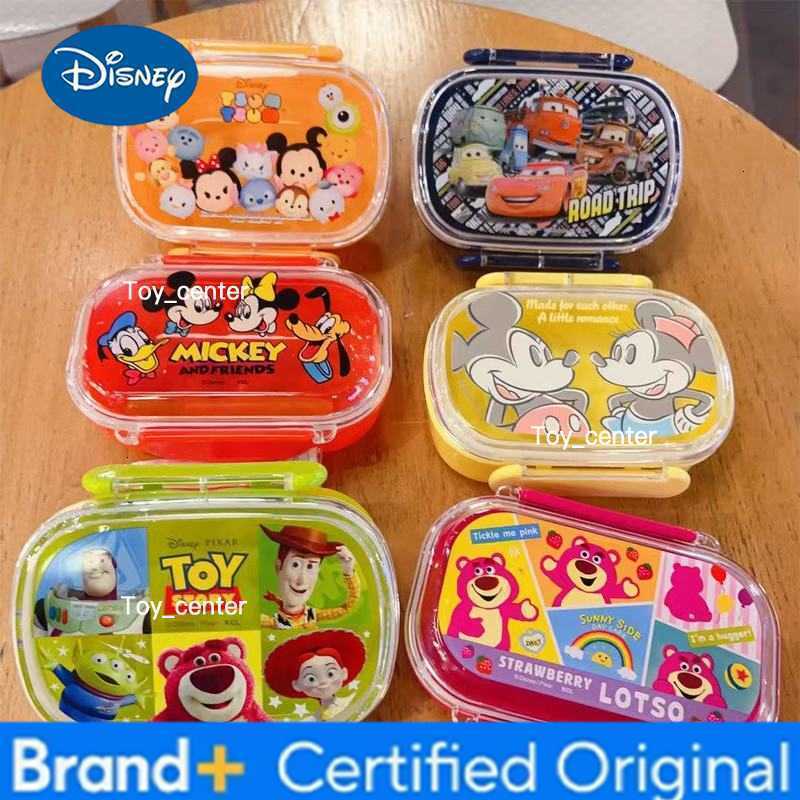 Disney New 300ML Cute Cartoon Toy Story Strawberry Bear McQueen Minnie Lunch Box Fresh-Keeping Box Fruit Bento Box For Students Gift H260302