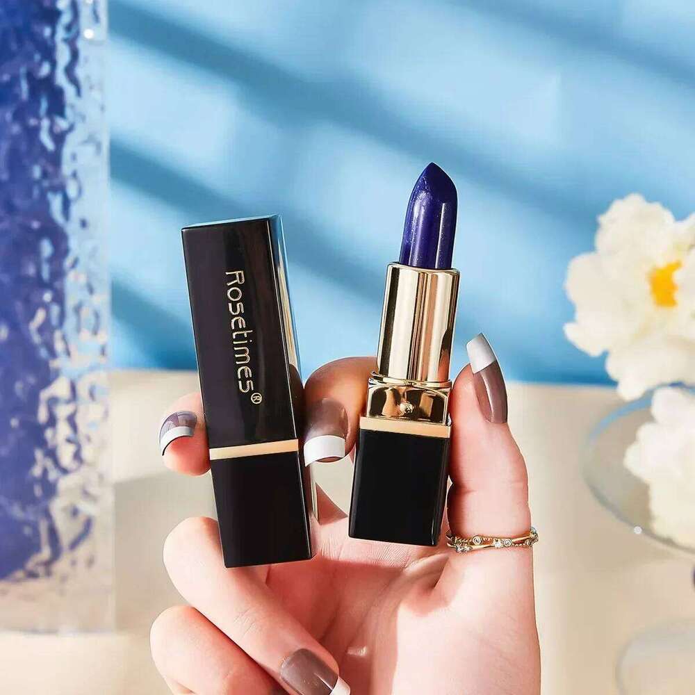 Color Changing Blue Rose Lipstick - Mood Balm Long Lasting Non-Transfer Kiss Proof Lip Makeup H260302
