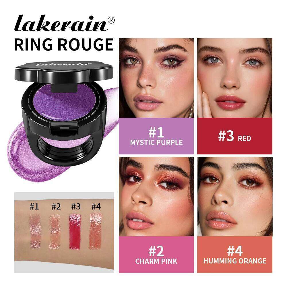 Ring Lipstick For Lip And Cheek Woman Makeup Unique Design Beauty Jewelry Moisturize Nourish Fashion Cosmetics H260302