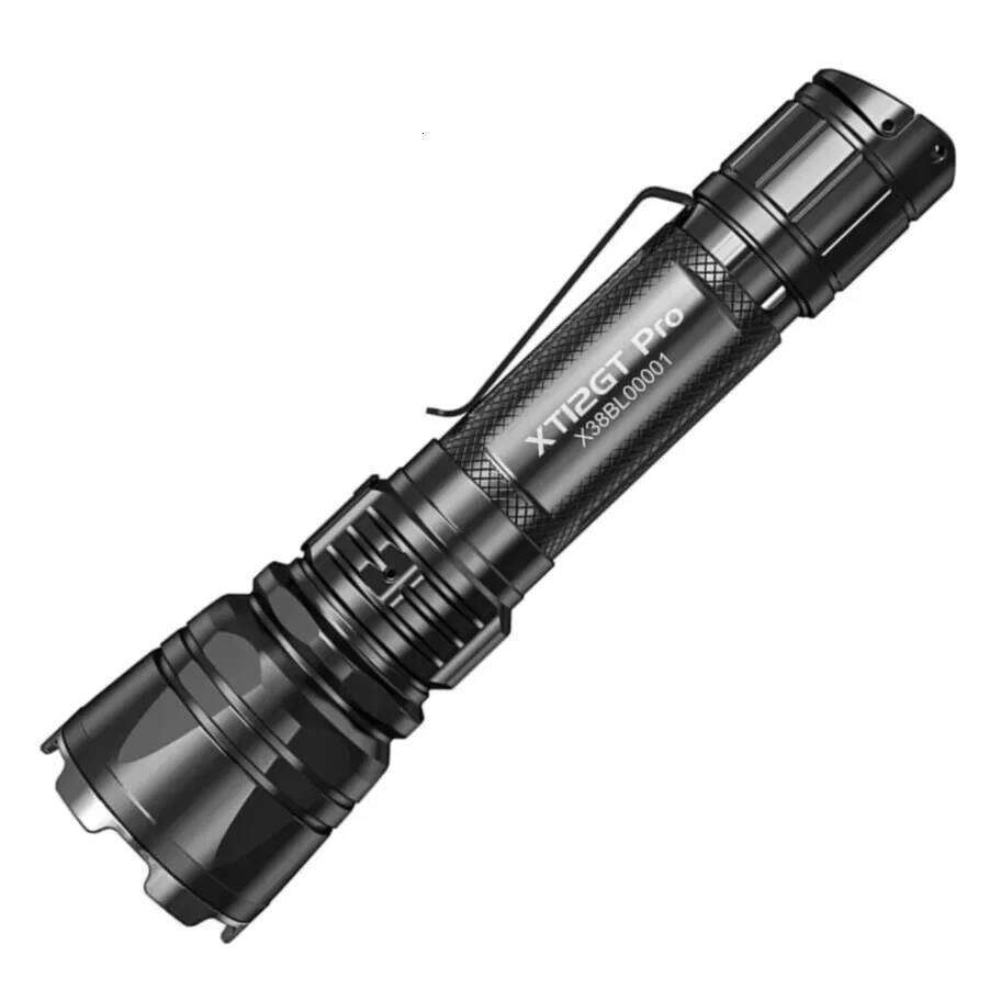 KLARUS XT12GT PRO Rechargeable Tactical Flashlight Luminus SFT40 1600LM Torch Light by 21700 Battery for Daily Carrying Patrol Z260301