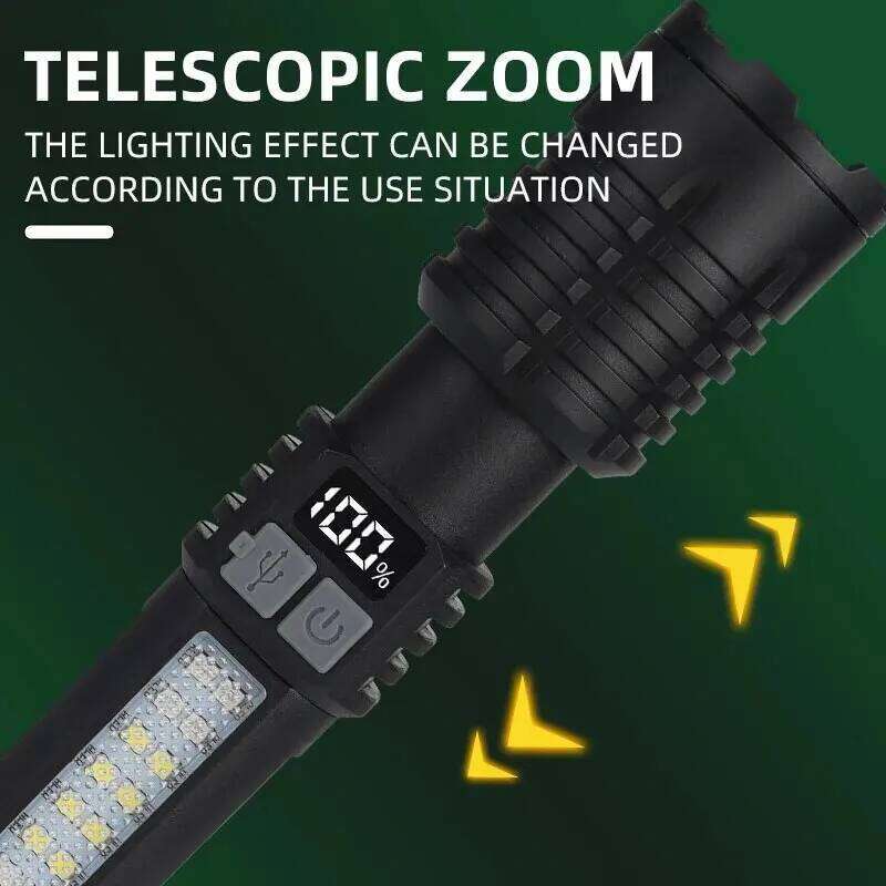 Powerful LED Flashlight Super Bright Rechargeable Portable Ultra Power Torch Lamp Outdoor Emergency Camping Lantern Z260301