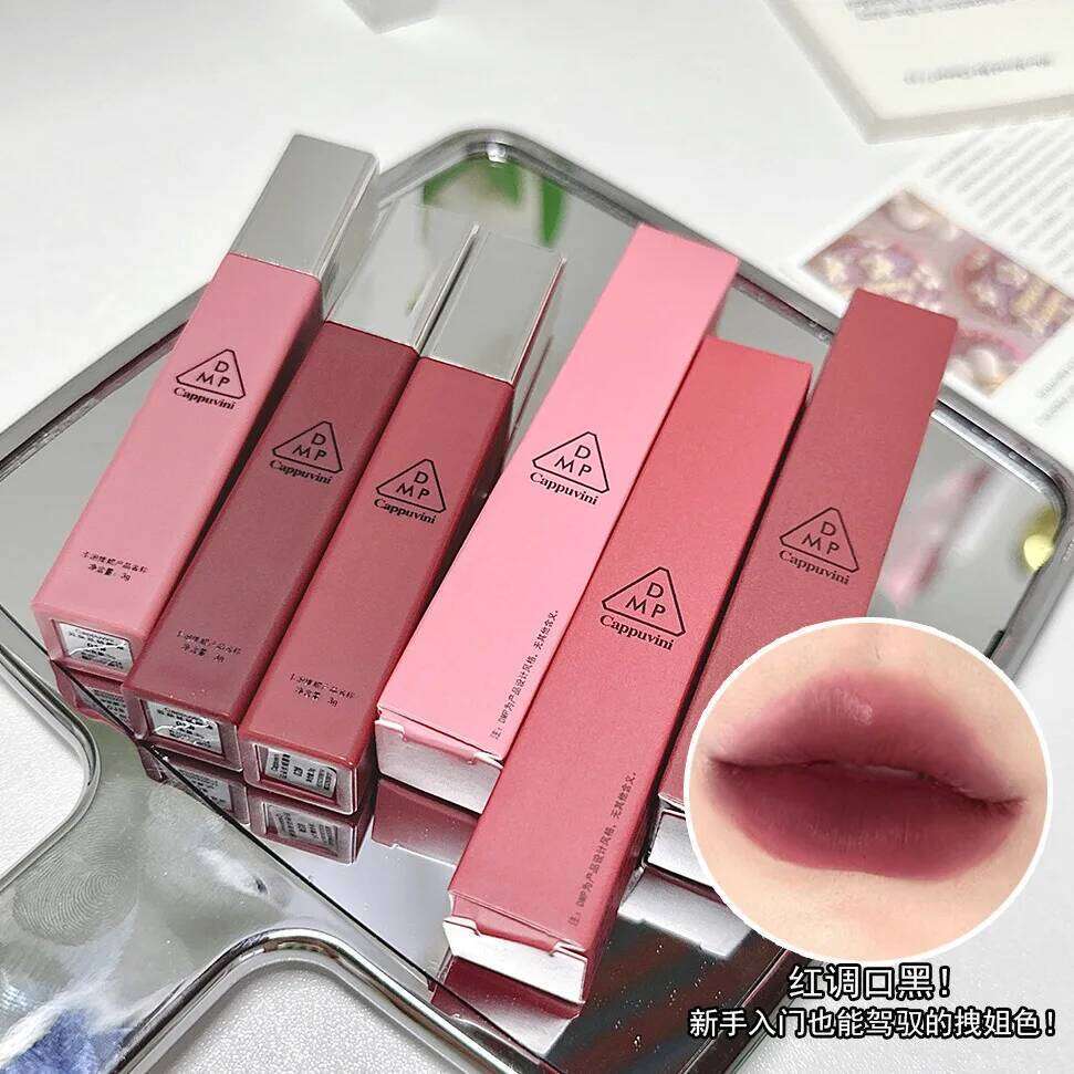 Cappuvini Cloud Velvet Lacquer Matte Finish Lip Mud Makeup White No Stain on Cup Female Lipstick H260302
