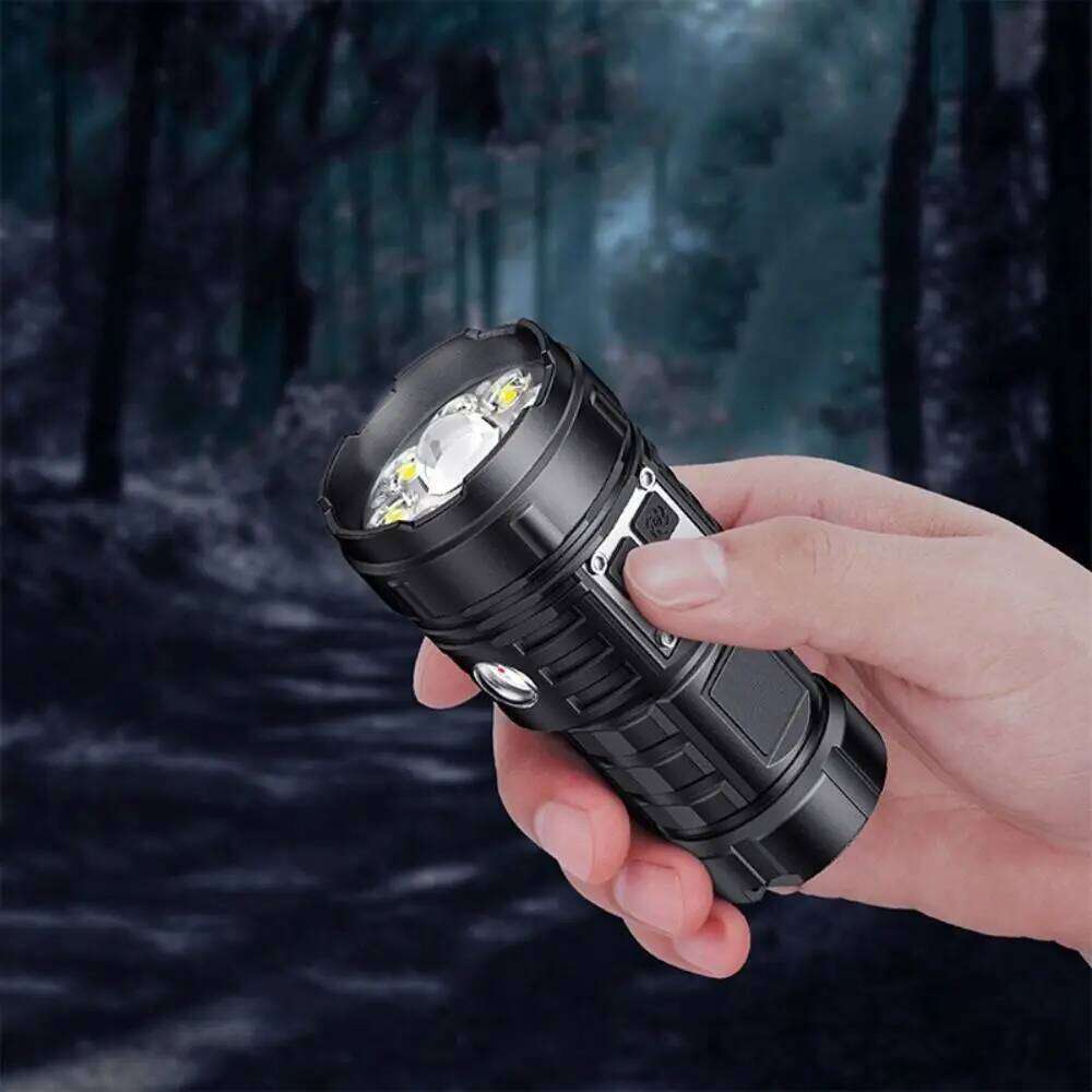 Waterproof Portable 17 Modes USB Rechargeable LED Flashlight Super Bright Handheld Spotlight Running Z260301