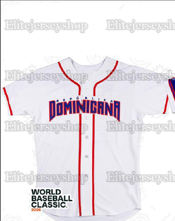 Team Dominican Republic 2026 World Baseball Classic Jersey Juan Soto WBC Fernando Tatis Jr. Vladimir Guerrero Jr. Jose Ramirez Ketel Marte Rafael Deve