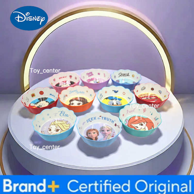 Disney 1pc Cartoon Lace bowl exquisite durable melamine bowl family dinner birthday party portable broken-resistant tableware H260302