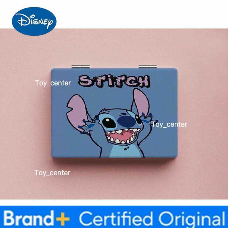 Disney Stitch series cartoon style small mirror double-sided folding portable carry Suitable for shopping and traveling H260302