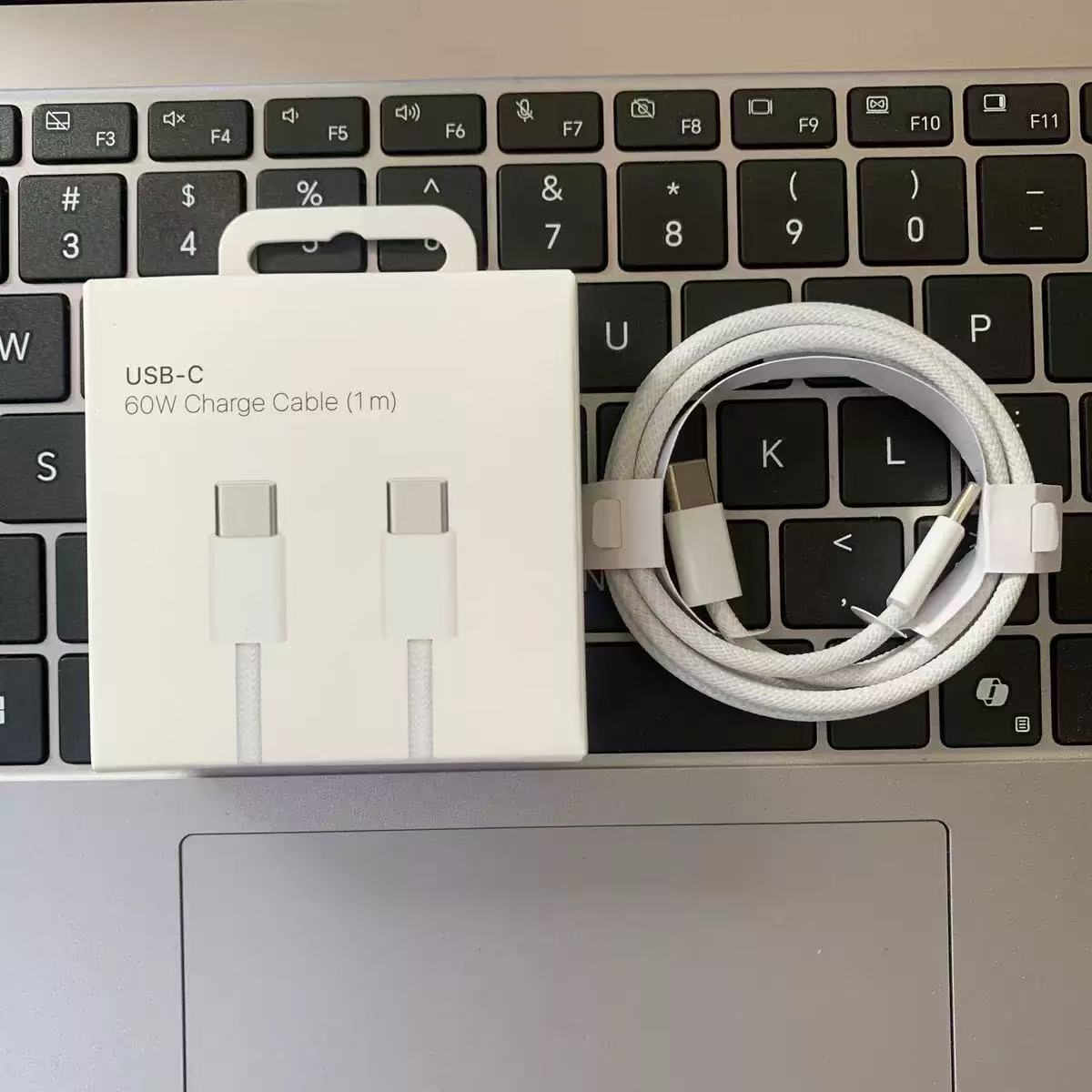 60w 1m 3ft USB-C C to C cable for iphone pro data usb FAST Charging 20w charger type-c to type c With retail package best quality
