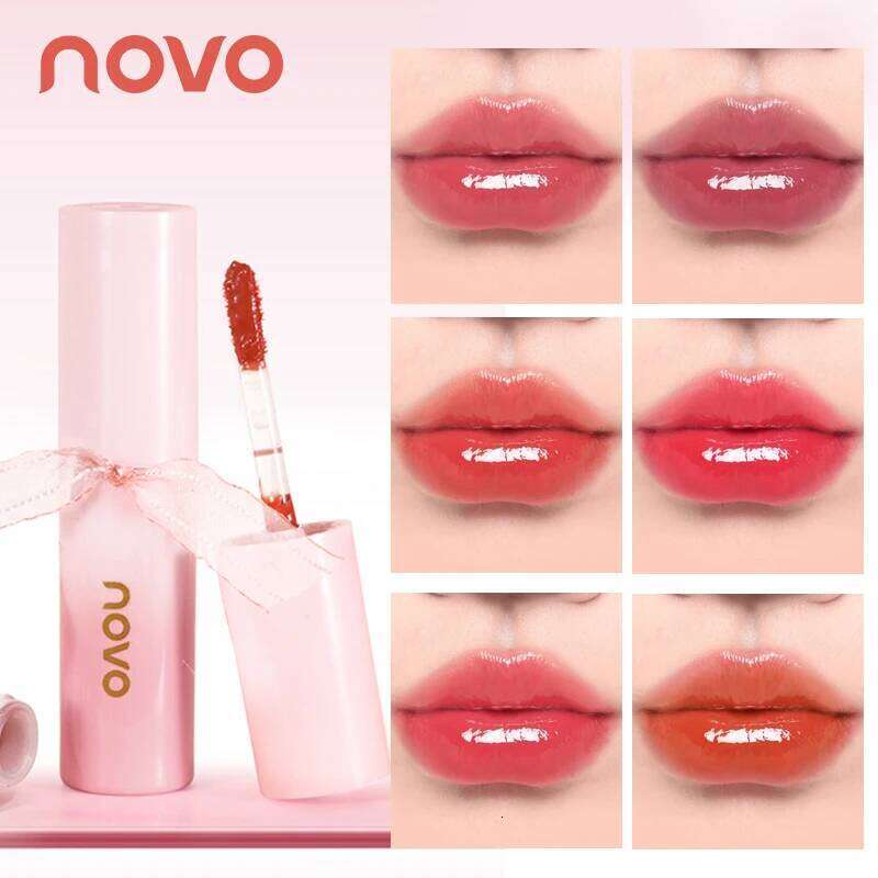 Hydrating 3D Glossy Gloss&Lipstick,Water Mirror Lip Glaze, Long Lasting,Non-Sticky,High Gloss Effect, For Eyes,Cheeks H260302