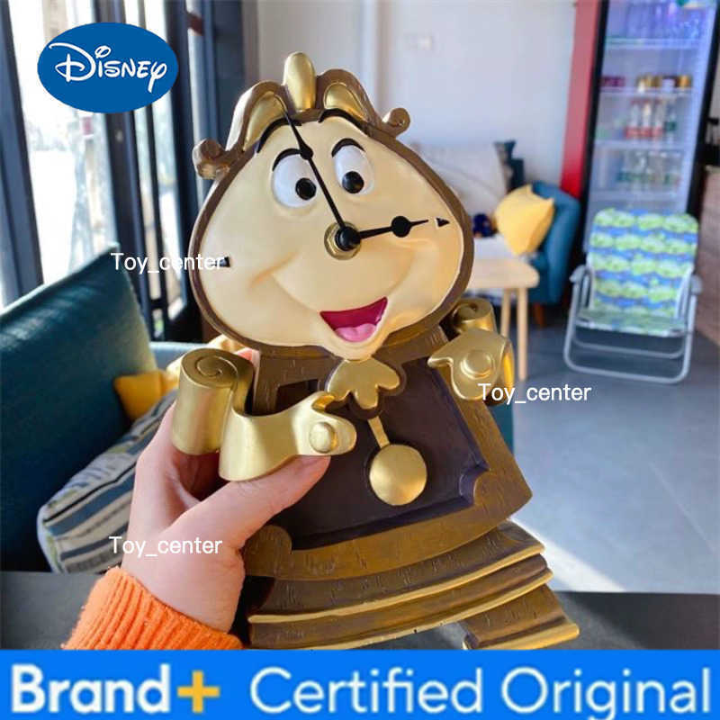 Disney Beauty And The Beast Cogsworth Mr Clock 24cm Action Figure Figurine Collection Decoration Toys Pvc Model Christmas Gifts H260302
