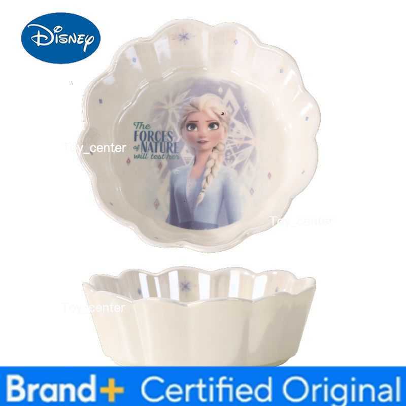 Disney Frozen Childrens Tableware Princess Elsa Tableware Ceramic Girls Cartoon Children Birthday Gift H260302