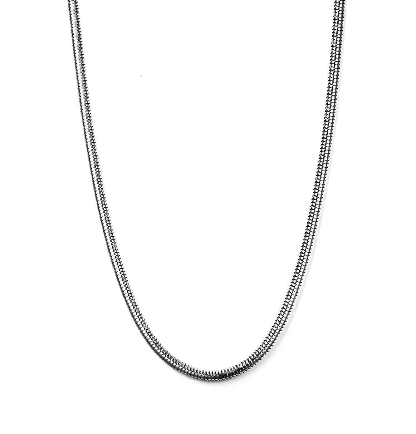 High End 18K PVD Gold Plated Herringbone Choker Necklace Snake Stainless Steel Necklace
