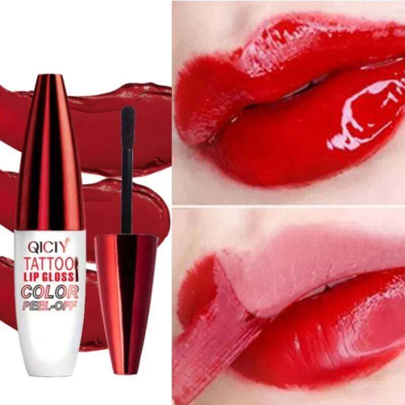 Waterproof Matte Peel Off Liquid Lipstick Longlasting Natural Lip Gloss Tattoo Non-stick Cup Moisturizing Makeup H260302