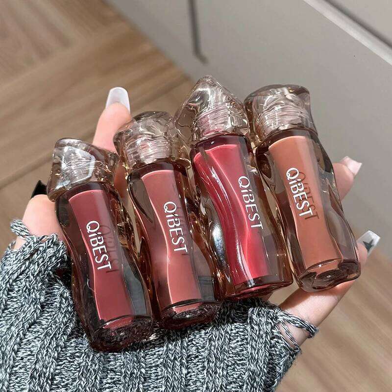 QIBEST Watery Mirror Glaze Gummy Jelly Moisturizing Gloss Female Lipstick Long Lasting Lip Tint Korean Cosmetics H260302