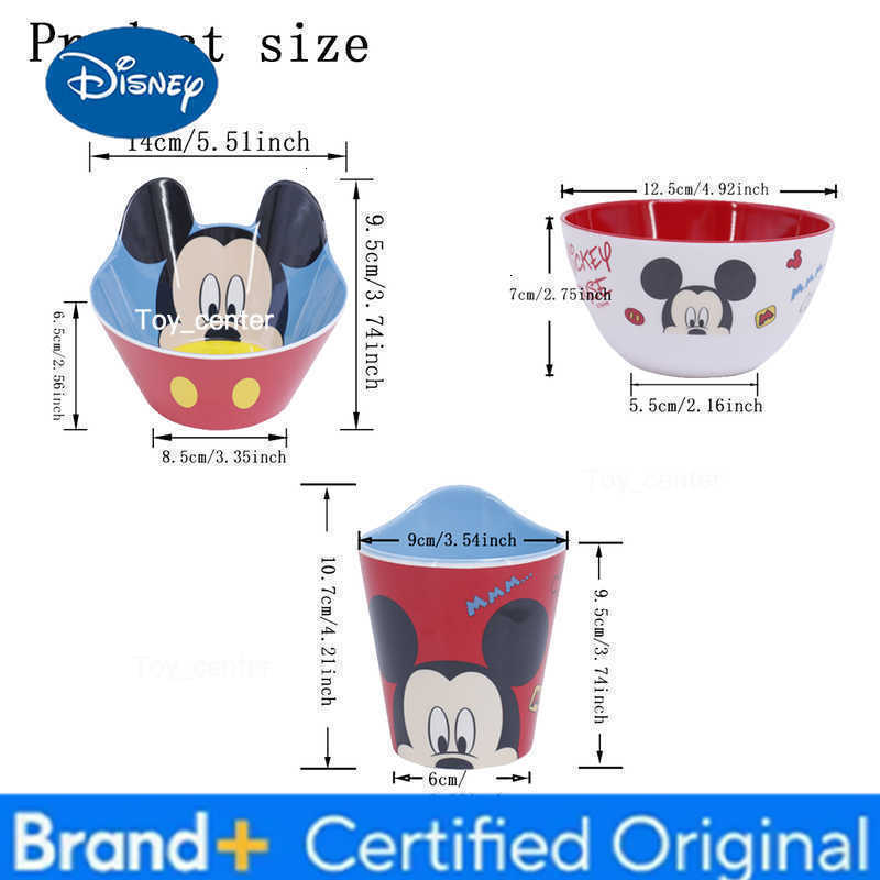 Disney 1pc Mickey Mouse cartoon Melamine tableware Family Dinner Birthday party Christmas drop resistant tableware H260302