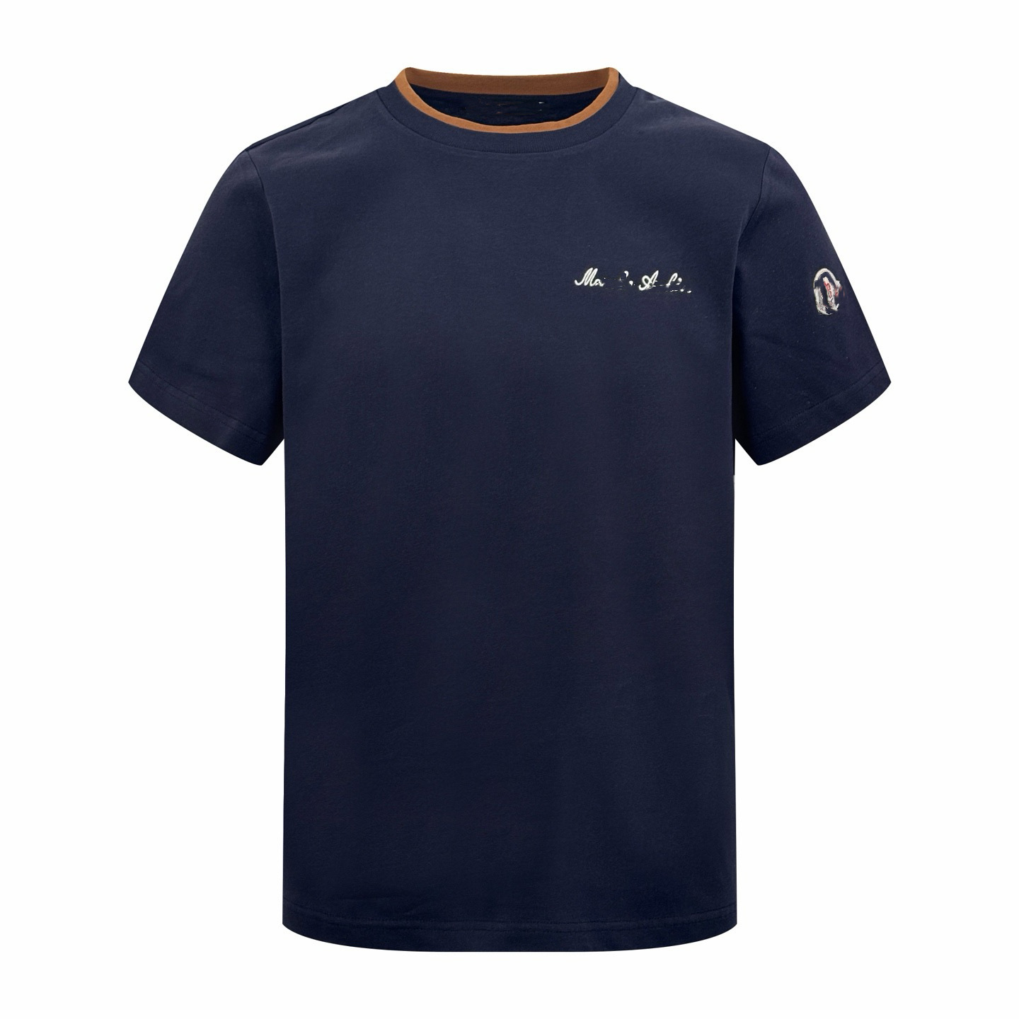 2026 Summer New Casual Fashion Men's Short Sleeve T-Shirt with Chest Letter Logo