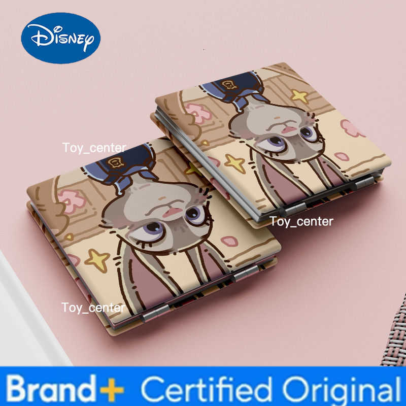Disney Adorable Foldable Dual-Sided Mirror Zootopia Nick Judy Portable Compact Makeup Mirror Student Travel Essential Cosplay Accessory H260302