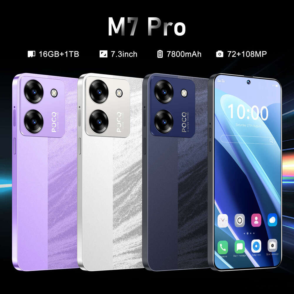 Brand Hot New Cross-border m pro Android Mobile Phone TB Foreign Trade Large Screen Smart Phone Source Factory Direct Shipping CKS