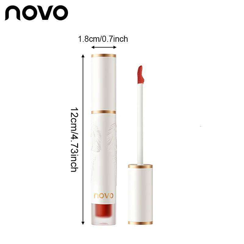 Matte Liquid Lipstick Makeup, Waterproof Non-fading Non-stick Cup, Smooth Misty Finish for Fuller Lips, Rich Color Rendering H260302